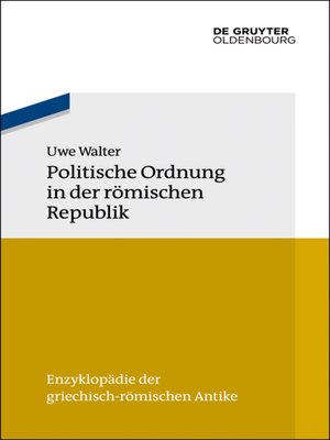cover image of Politische Ordnung in der römischen Republik